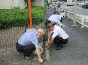 写真:ごみゼロキャンペーン市民清掃活動状況